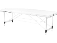 Activeshop sammenklappelig massagebriks ALUMINIUM COMFORT ACTIV FIZJO 3 SEGMENT HVID