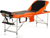 Bodyfit massageseng 3-segmentet aluminium sort og orange (1037)